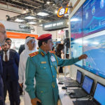 Visitors at Intersec, a trade fair for security, safety and fire protection