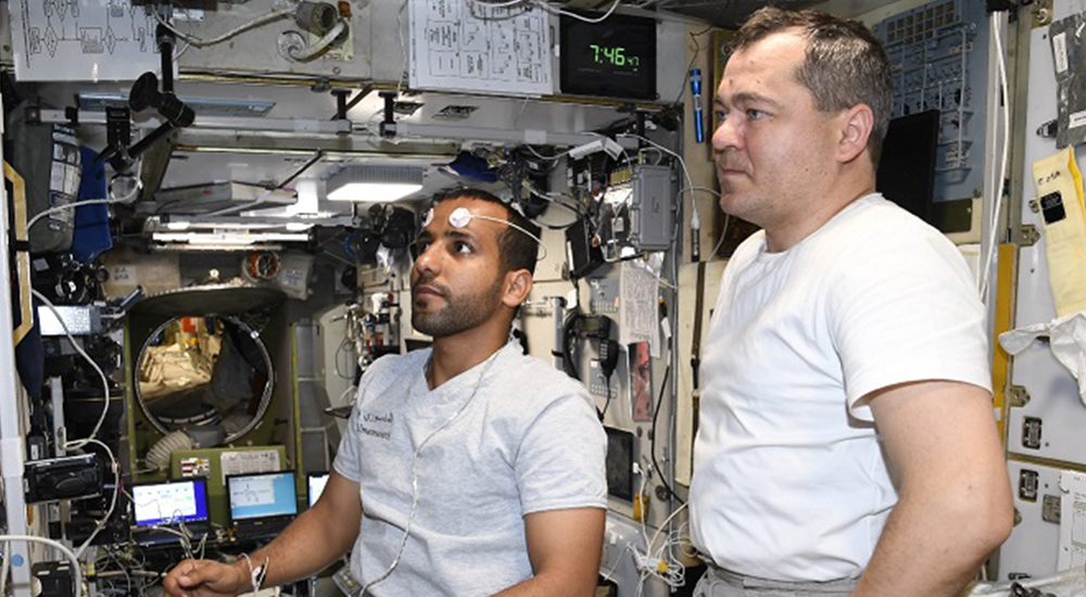 Hazzaa AlMansoori on ISS.