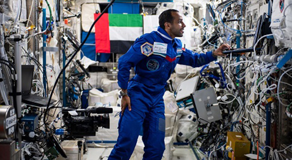 Hazzaa AlMansoori on ISS.