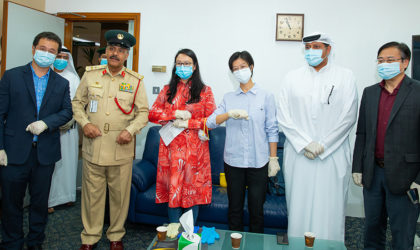 China’s Al Fonoon Group donates 100,000 surgical masks to Dubai Police