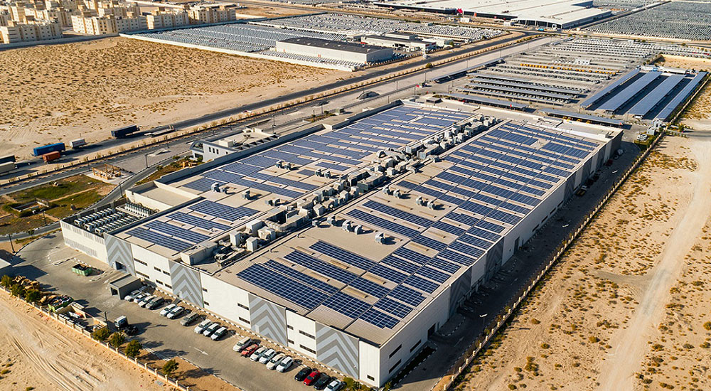 Rooftop solar plant for Al Nabooda Automobiles.