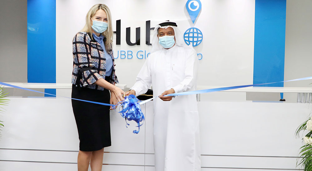 Dr Juma Al Matrooshi, Deputy CEO of DSOA, officially inaugurated the new office along with Anastasia El-Hage, Founder and CEO of Hubb Global Group