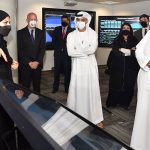 Interns at Lockheed Martin’s Center for Innovation and Security Solutions showcase their work to Matar Al Romaithi, Chief Economic Development Officer at Tawazun Economic Council.