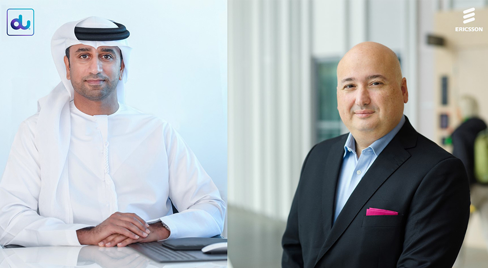 (left to right) Fahad Al Hassawi, Acting CEO, du; Fadi Pharaon, President of Ericsson MEA.