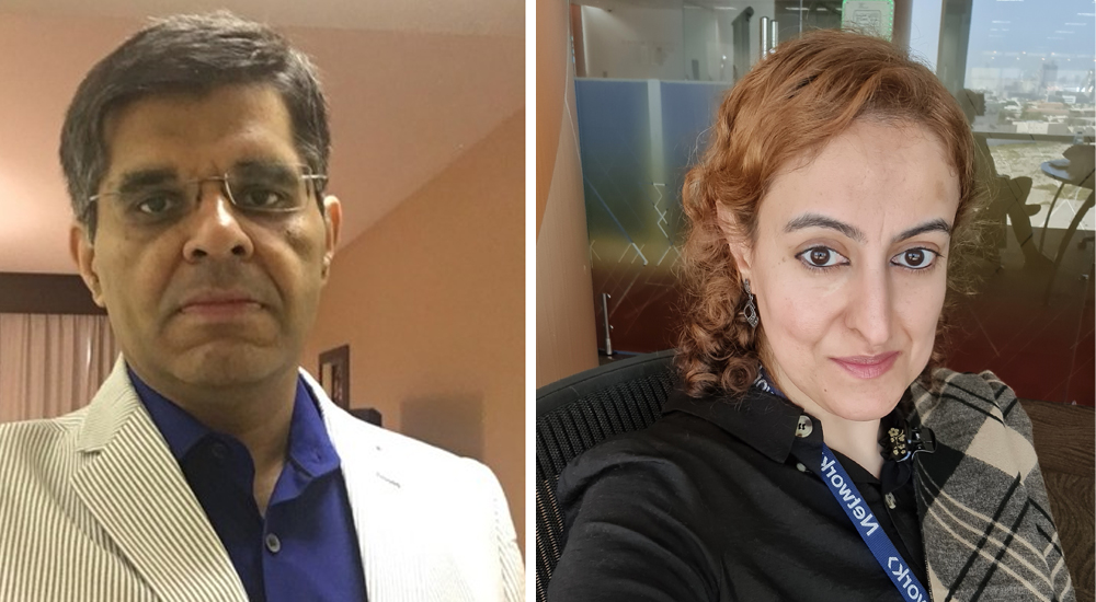 (Left to right) Vimal Dev, Head of Digital and Platform; and Rashida Rauf, Lead Technical Product Owner, Digital and RPA, both from Network International.