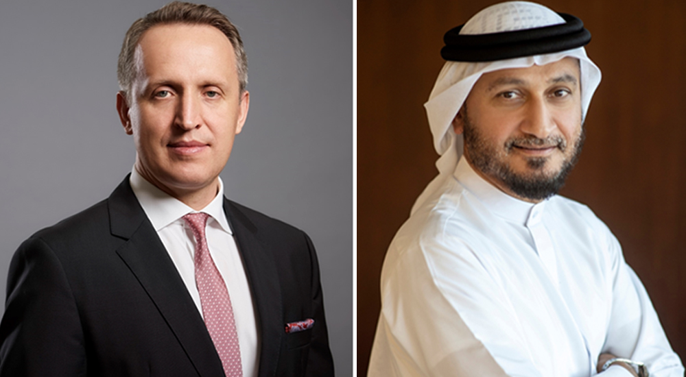 (Left to Right) Wojciech Bajda, Vice President and Head of Gulf Council Countries at Ericsson Middle East and Africa and Saleem AlBlooshi, Chief Technology Officer, du
