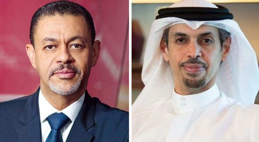 (Left to Right) Khalid Elgibali, Division President – Middle East and North Africa, Mastercard and H.E. Hamad Buamim, President & CEO of Dubai Chamber of Commerce & Industry