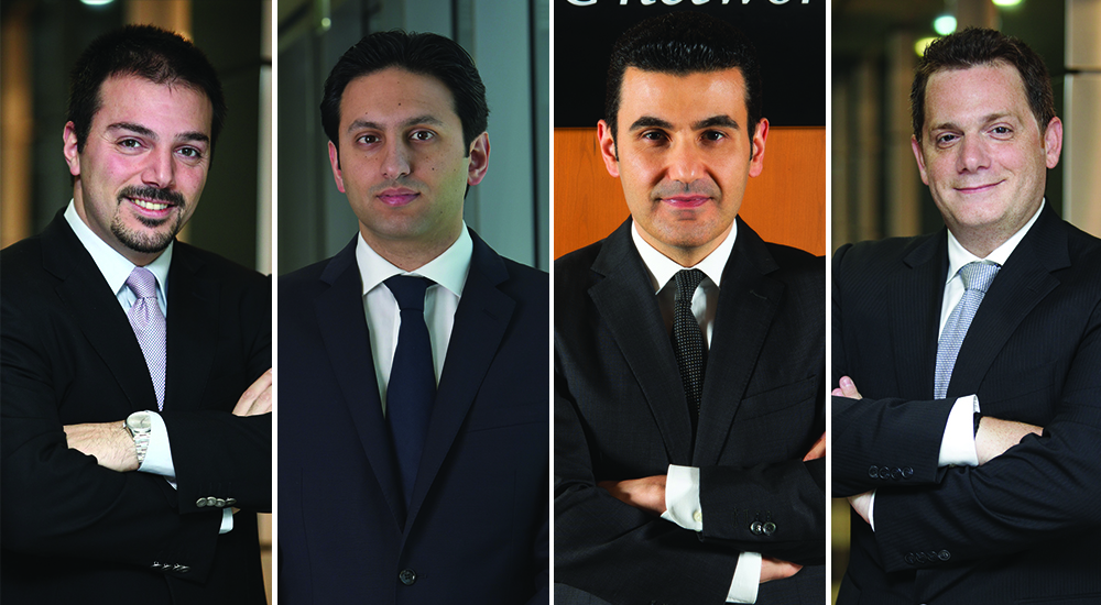 (Left to Right) Tarek El Zein, partner with Strategy& Middle East; Wissam Abdel Samad, partner with Strategy& Middle East; Ramzi Khoury, partner with Strategy & Middle East and Chady Smayra, Partner with Strategy & Middle East