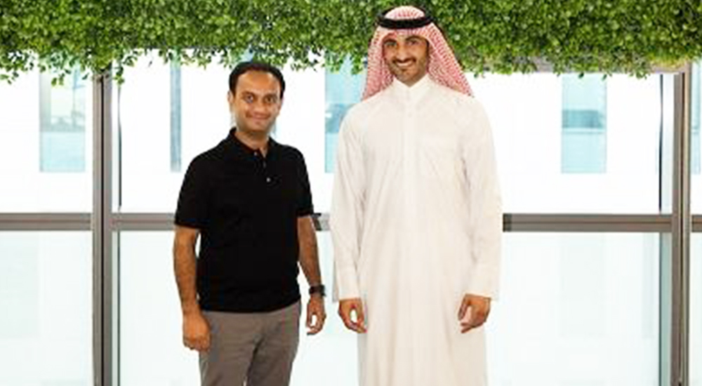 Left to right: Sachin Gadoya, Co-founder and CEO, Musafir.com and Sheikh Mohammed bin Abdulla Al Thani, Co-founder and Chairman of Musafir.com