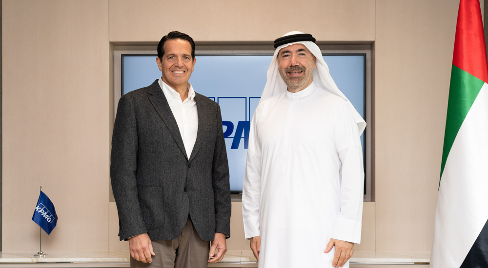 (Left to right) Emilio Pera, next Chief Executive Officer, KPMG Lower Gulf (LG) and Nader Haffar, Chairman and Chief Executive Officer, KPMG Lower Gulf.