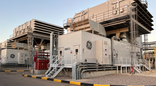 General Electric LM6000 gas turbine runs on hydrogen-blended fuel at Sharm El Sheikh Plant