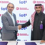 (Left to right) Sebastian Grau, regional vice president for sales in the META at Rockwell Automation and Othman Al Dahash, CEO of iot squared.