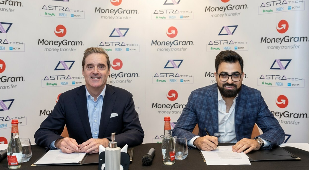 (Left to right) Grant Lines, MoneyGram Chief Revenue Officer, and Abdallah Abu Sheikh, Astra Tech Founder and BOTIM CEO.