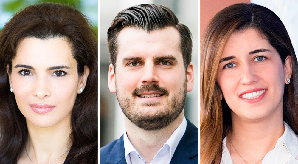 (Left to right) Leila Hoteit, Managing Director & Senior Partner, BCG ; Tibor Mérey, Managing Director & Partner, BCG Vienna and Joelle Awwad, Head of Public Policy Programs at Meta in the Middle East North Africa and Turkey.