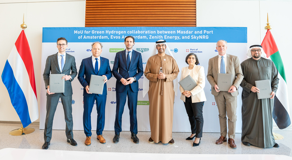 Masdar Signs Agreement to Explore Exporting Green Hydrogen from Abu Dhabi to Europe.