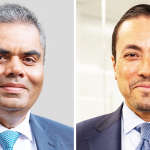 (Left to right) Rishi Kapoor, Co-Chief Executive Officer for Investcorp and Hazem Ben-Gacem, Co-Chief Executive Officer for Investcorp.