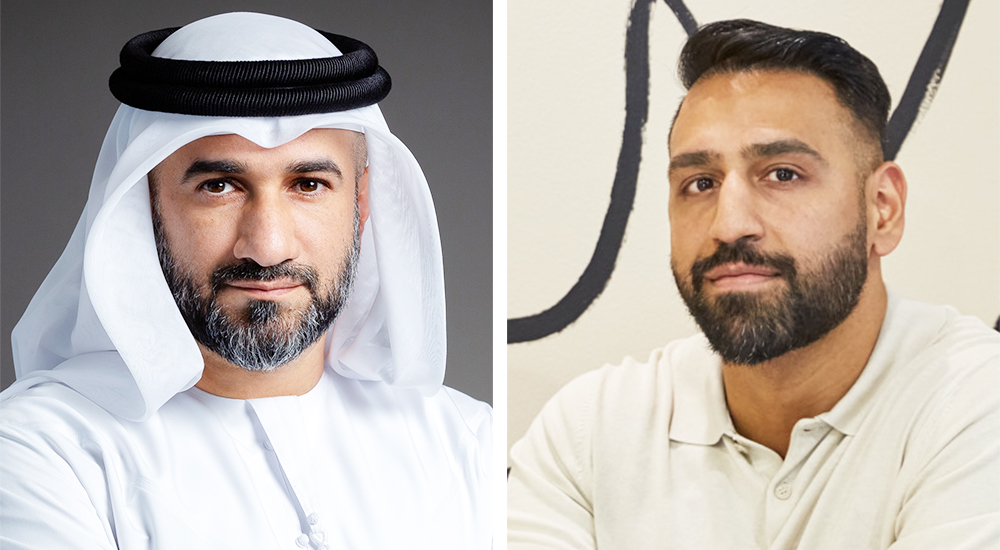 (Left to right) Abdul Baset Al Janahi, CEO of Dubai SME and Shehzad Afzal Bhatti, Founder, Co-Kitchen.