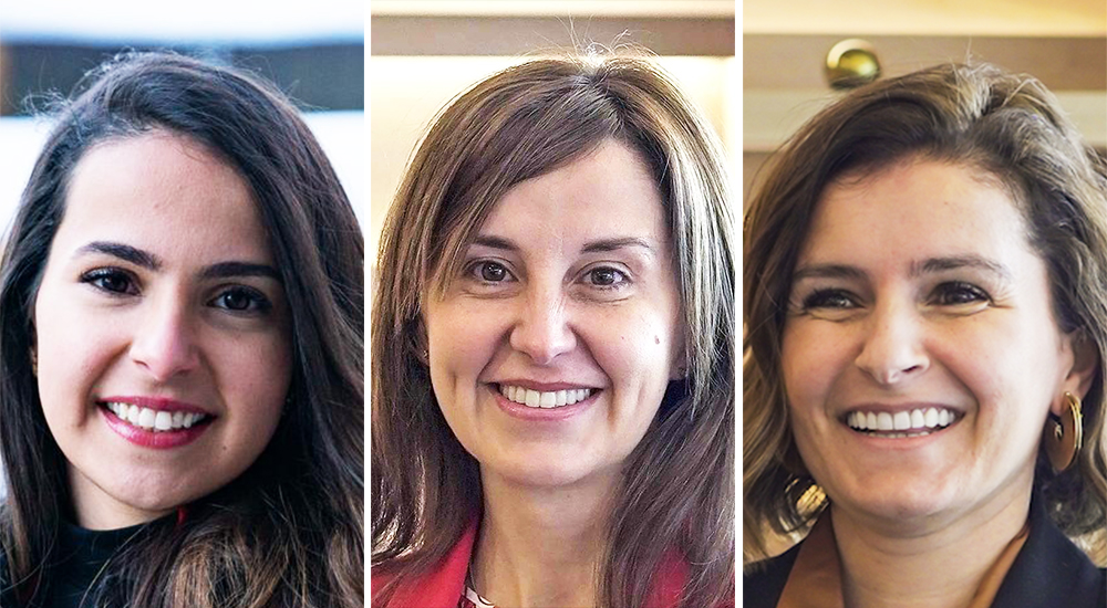 (Left to right) Norah Alajaji, Manager at Kearney Middle East; Chiara Riffaldi, Partner at Kearney Middle East and Africa and Isabel Neiva, Partner, Kearney Middle East.