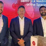 (Left to right) Phil Malem CEO of Serco Middle East, MacGregor, Corporate Development Director at Serco, Amar Vora, Serco Middle East’s Saudi-based Head of Space.