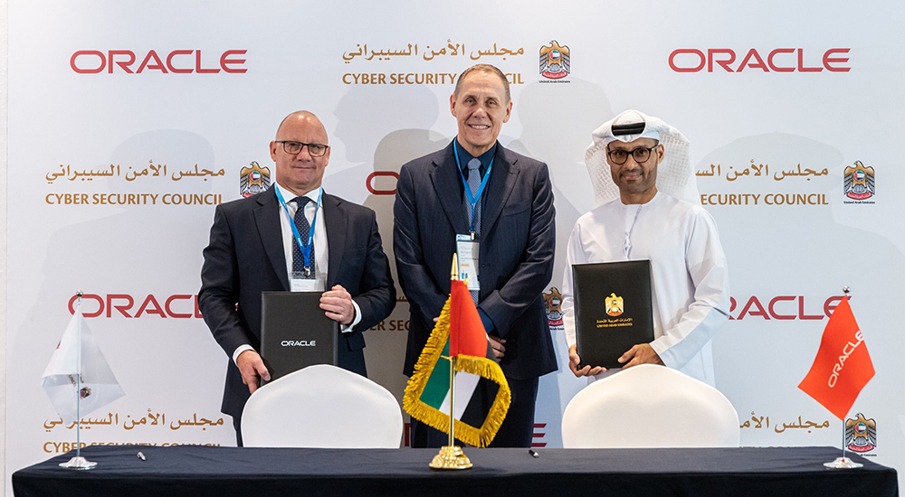 The UAE Cyber Security Council and Oracle Sign Agreement to Promote cooperation in cybersecurity
