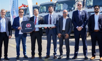 Al Masaood Commercial Vehicles provides Lavajet 134 UD trucks for waste management in Al Ain