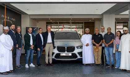 Delegates of Green Hydrogen Summit Oman drive to Sohar using BMW iX5 Hydrogen