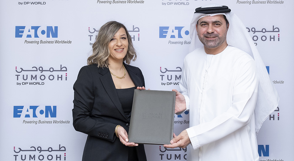 Heba Abaza, Human Resources Leader, Eaton Middle East and Nabil Qayer, Executive VP Corporate Support at DP World GCC