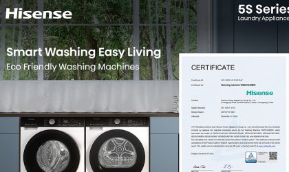 Hisense receives carbon footprint certification for 5S Series Washer-Dryer machine division